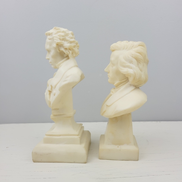 Bethoven and Chopin Resin Bust Sculptures made in Italy - Picture 10 of 16